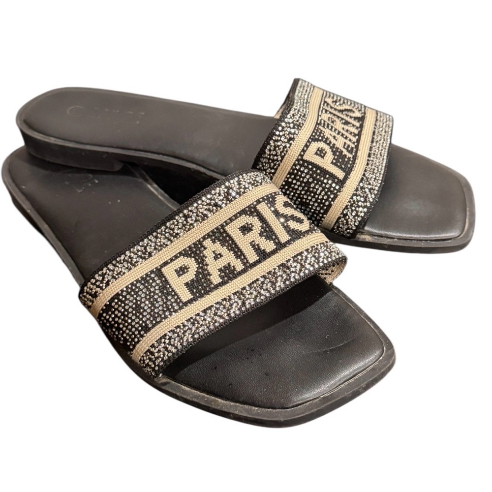 Rouge Helium Black Footwear slipper sandal size 10
